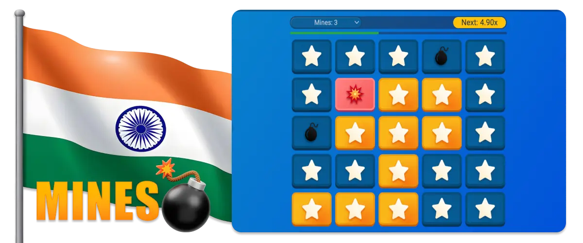 Mines for Indian players with a demo mode
